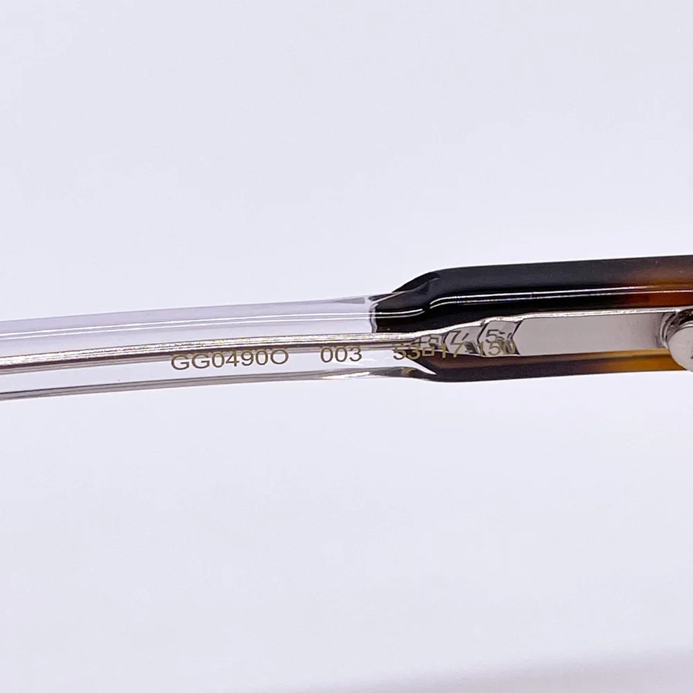 NEW GUCCI GG0490O 003 EYEGLASSES GUCCI GG04900 HAVANA CLEAR - Picture 9 of 11